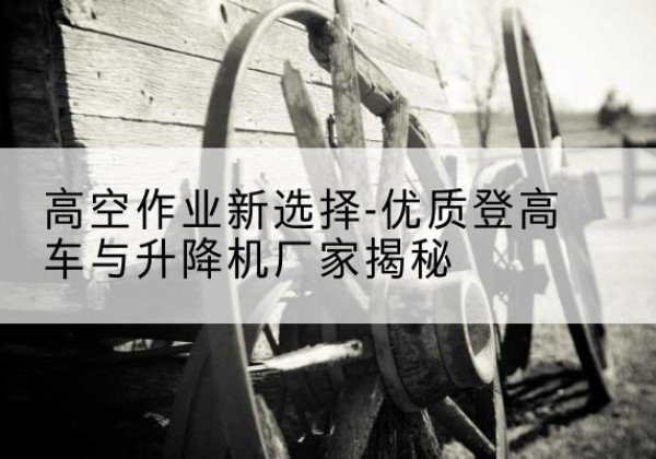 南靖登高车厂家-高空作业新选择-优质登高车与升降机厂家揭秘